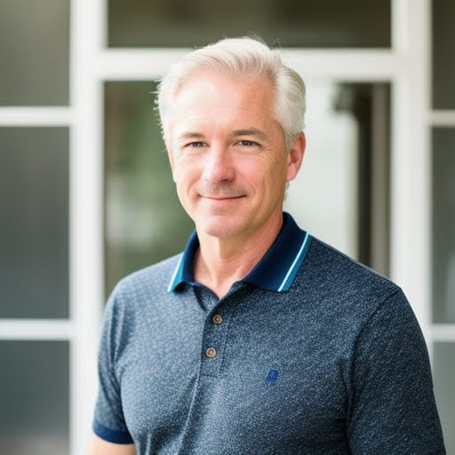 LinkedIn man headshot with dark clothes